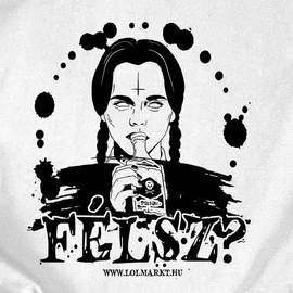 Félsz? férfi póló (Wednesday) (Fehér)