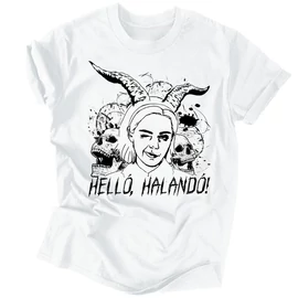 Helló, halandó! férfi póló (Fehér)