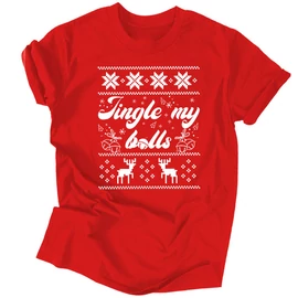 Jingle my balls férfi póló (Piros)