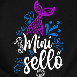 Sellő páros, Anya - Lánya szett (Fekete)