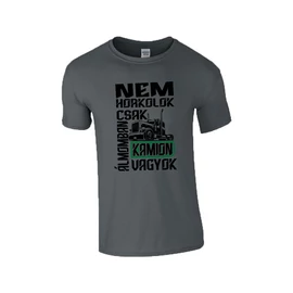 Álmomban kamion vagyok póló (grafit)