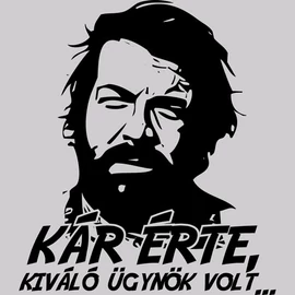 Kár érte Bud póló (Szürke)