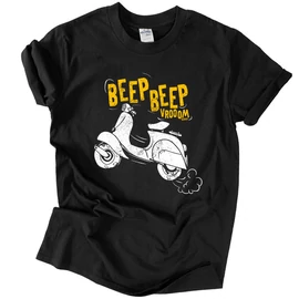Beep beep vespa póló (Fekete)