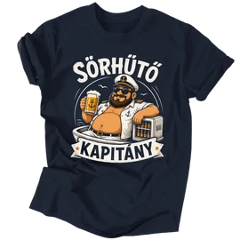 Sörhűtő kapitány férfi póló
