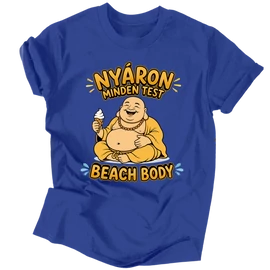 Beach body férfi póló (Királykék)
