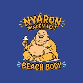 Beach body férfi póló (Királykék)