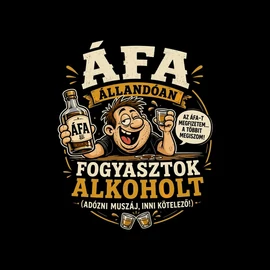 ÁFA férfi póló (Fekete)