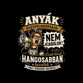Hangosabban beszélek női póló (Fekete)