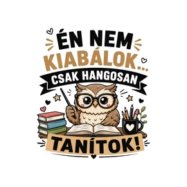 Hangosan tanítok női póló (Fehér)
