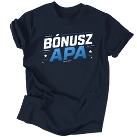 Bónusz apa férfi póló (Sötétkék)
