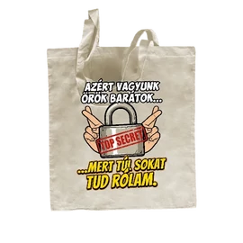 Túl sokat tud rólam vászontáska
