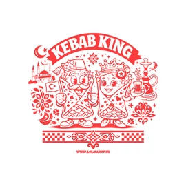 Kebab King póló (Fehér)