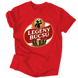 Legénybúcsú férfi póló (Piros)