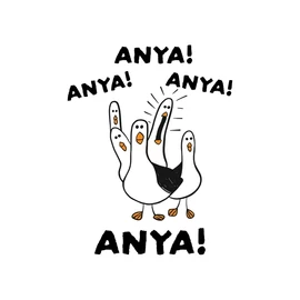 Anya anya anya póló (Fehér)