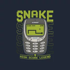 Snake póló (Sötétkék)