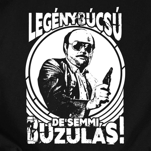 De semmi buzulás férfi póló (B_Fekete)
