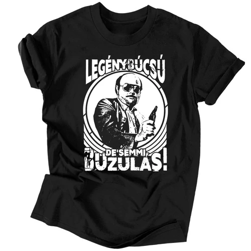 De semmi buzulás férfi póló (Fekete)