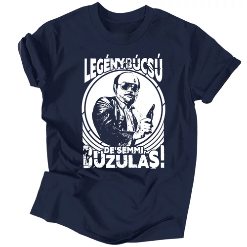 De semmi buzulás férfi póló (Sötétkék)