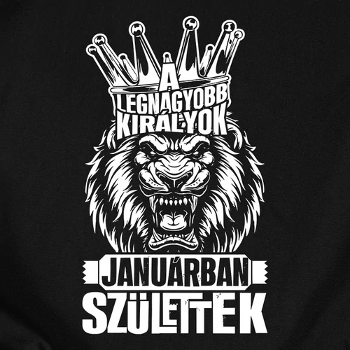 A Legnagyobb királyok férfi póló (B_Fekete)