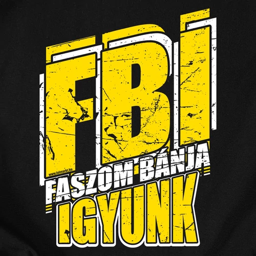  FBI lánybúcsú póló szett (B_fekete)