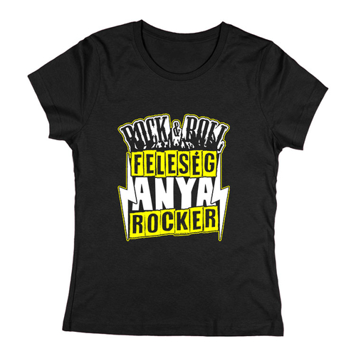 Rock &amp; Roll Anya női póló (Fekete)