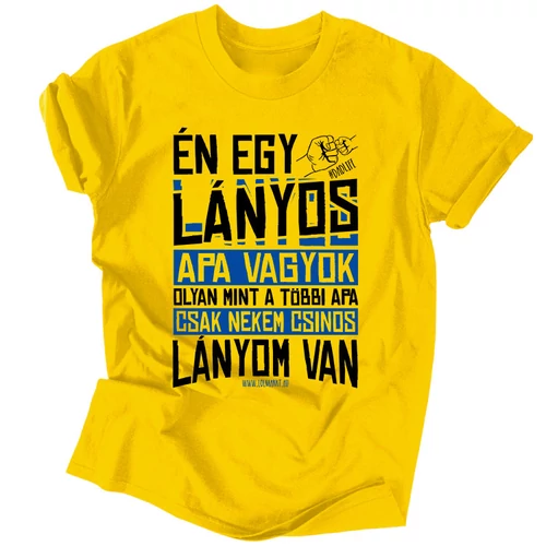 Csinos lányom van férfi póló (Citrom)