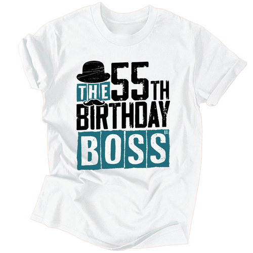 The Birthday Boss férfi póló (Fehér)