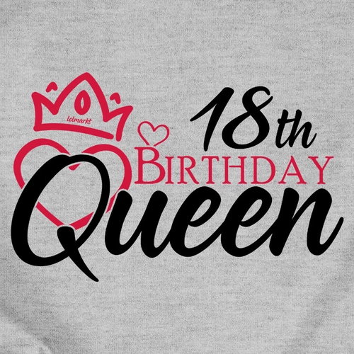 Birthday Queen női póló (B_Szürke)