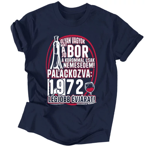 A korommal nemesedem férfi póló (Sötétkék)