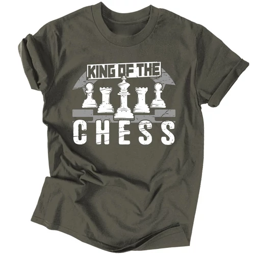 King of the chess póló (Grafit)
