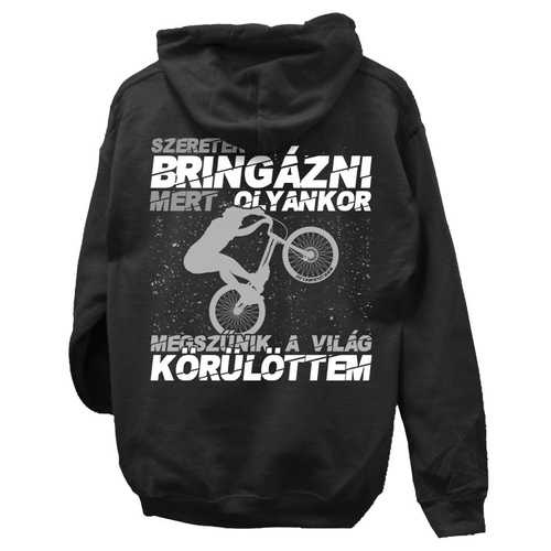 Szeretek bringázni - Trial bike kapucnis pulóver 