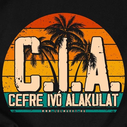 Cefre ivó alakulat CIA kapucnis pulóver (Borito_Fekete)