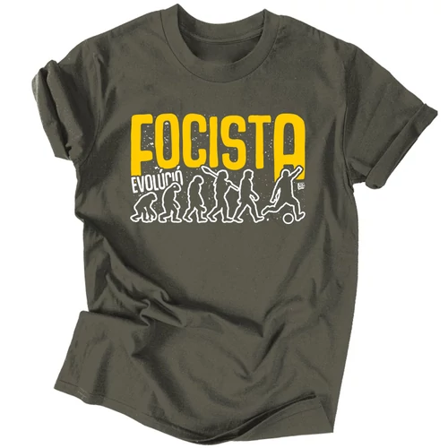 Focista  evolúció férfi póló (Grafit)