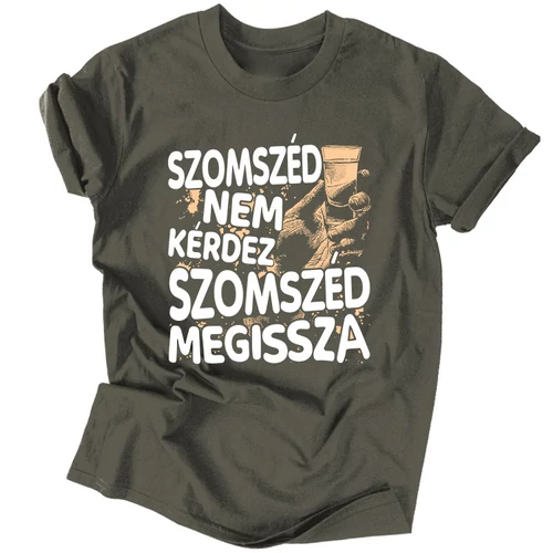Szomszéd nem kérdez póló (Grafit)