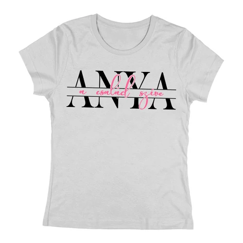 A család szíve anya női póló (szürke)