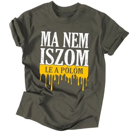 Ma nem iszom férfi póló (grafit)