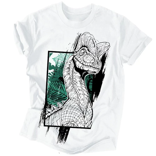 Dilophosaurus férfi póló (fehér)