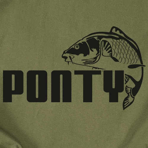 Halak - Ponty férfi póló (b_military)