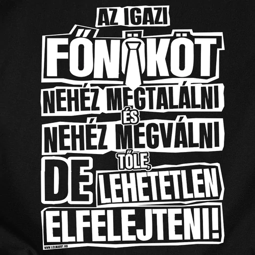 Az igazán jó főnök férfi póló  (b_fekete)