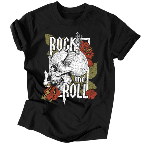 Rock'n'Roll férfi póló (Fekete)