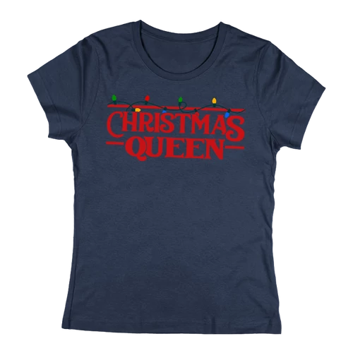 Christmas Queen női póló (Sötétkék)