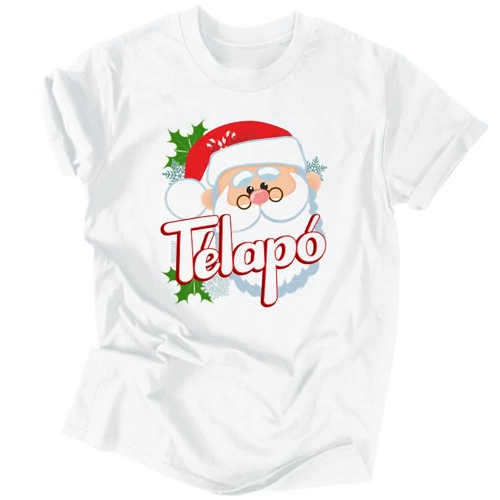 Télapó férfi póló (Fehér)