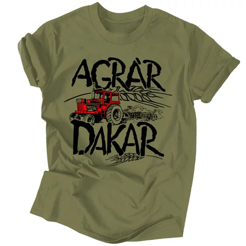AgrárDakar férfi póló (khaki)