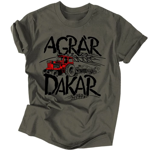 AgrárDakar férfi póló (sötétszürke)