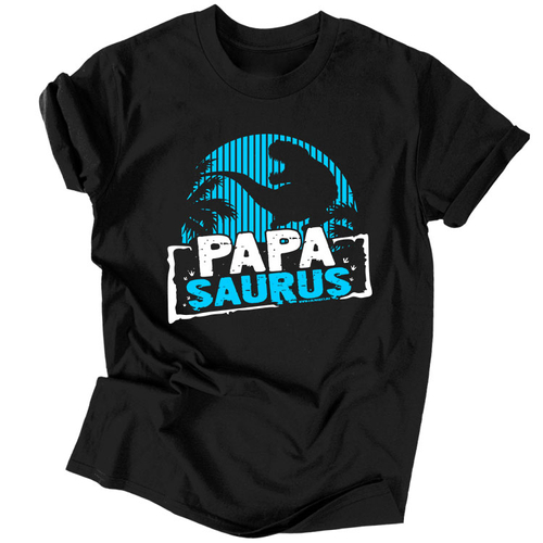 Papasaurus férfi póló (Fekete)