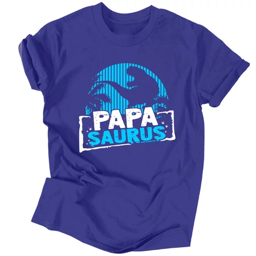 Papasaurus férfi póló (Királykék)
