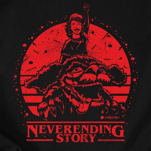 Neverending story kapucnis pulóver (B_Fekete)