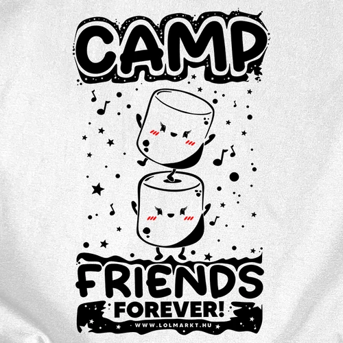 Camp Friends női póló (B_Fehér)