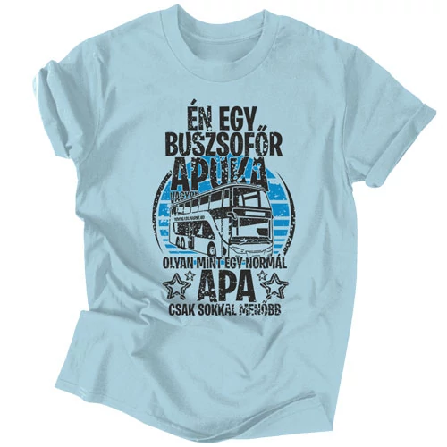 Buszsofőr apuka férfi póló (Világoskék)