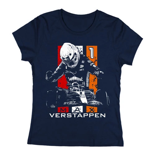 Max Verstappen női póló (Sötétkék)